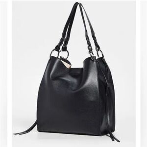 REBECCA MINKOFF KATE NORTH SOUTH LEATHER TOTE BAG